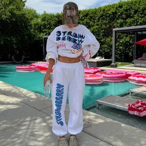 Strawberry Milk Mob - Milkchella Sweat Pants and Crewneck